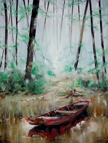 Original Boat Paintings by Mirza Latifovic