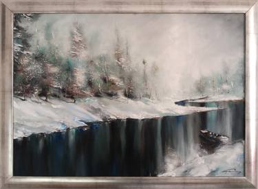 Winter landscape (50x70cm)(Framed 68x86) thumb