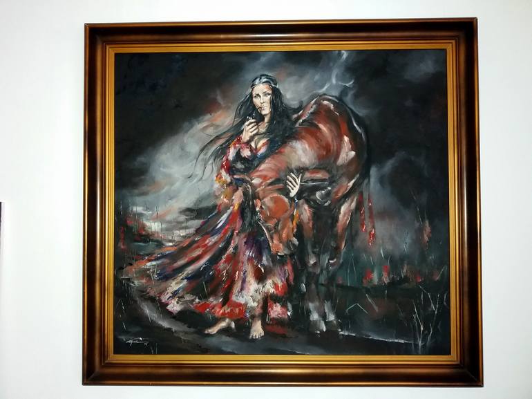 Original People Painting by Mirza Latifovic