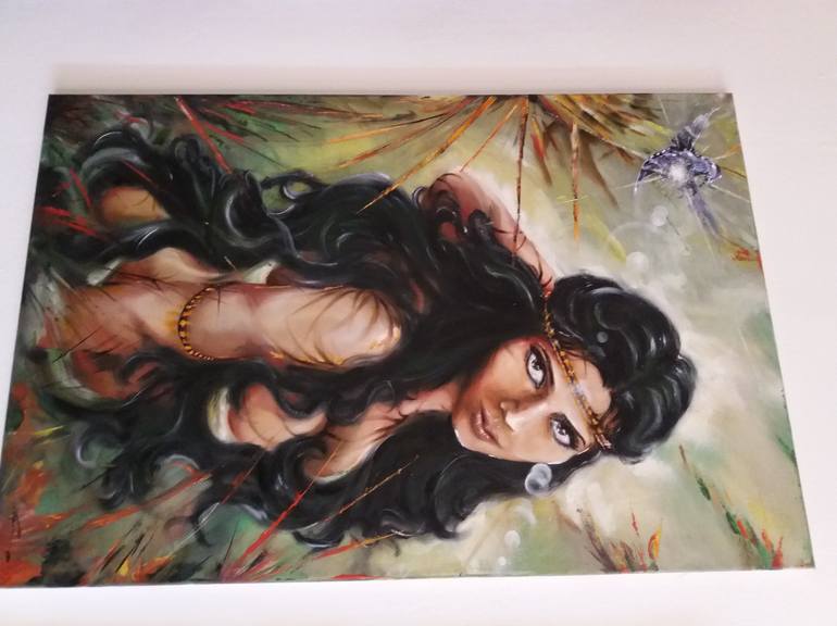 Original Figurative Women Painting by Mirza Latifovic