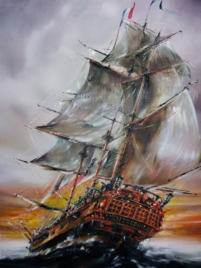 Original Other Boat Painting by Mirza Latifovic