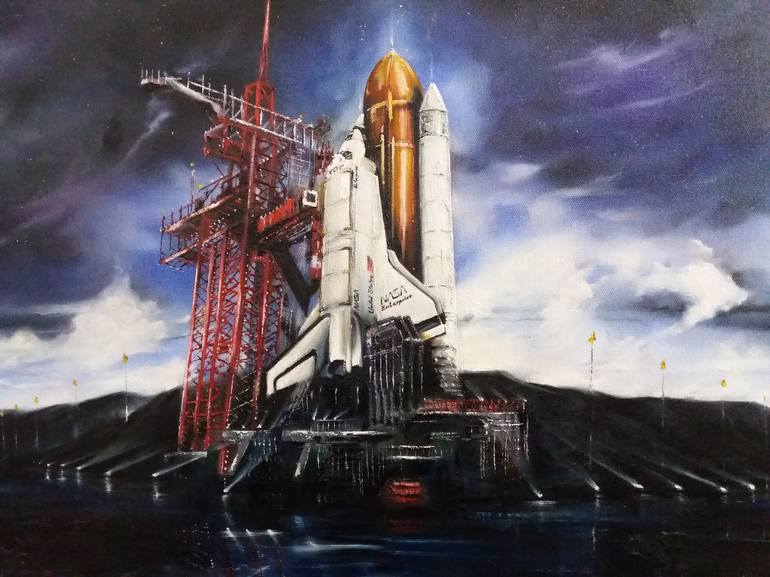 Original Fine Art Science/Technology Painting by Mirza Latifovic