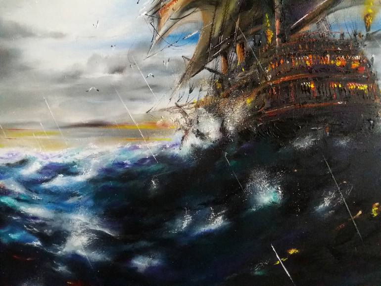 Original Other Boat Painting by Mirza Latifovic