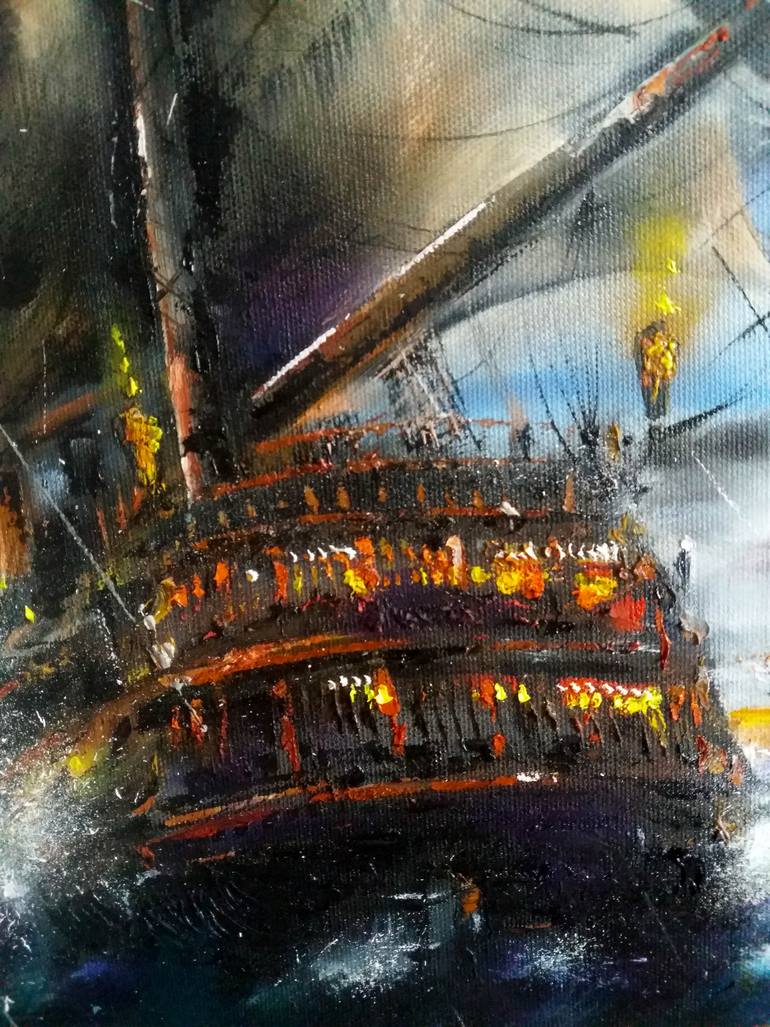 Original Other Boat Painting by Mirza Latifovic