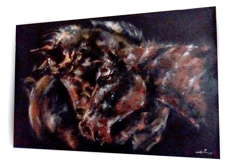 Original Other Horse Painting by Mirza Latifovic