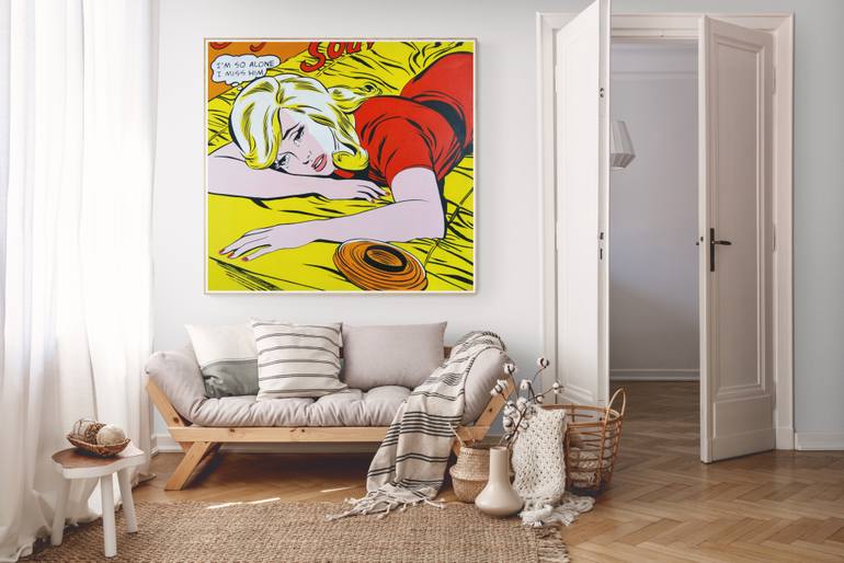 Original Figurative Comics Painting by Stephane Dillies