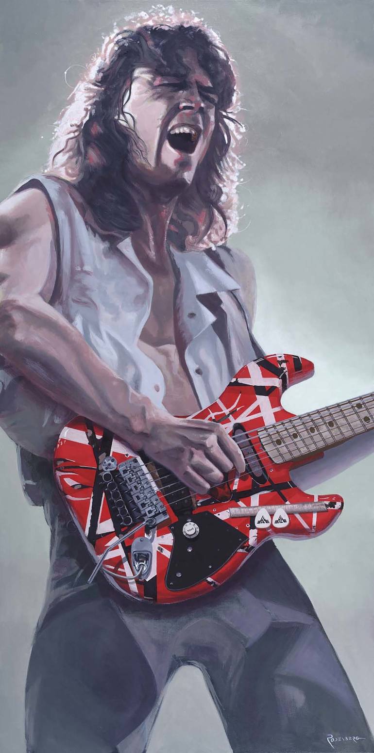 Eddie Van Halen Painting by Jeff Rodenberg | Saatchi Art