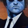 A painting of Dan Ackroyd and John Belushi as the Blues Brothers. The Blues Brothers movie was my first introduction to several legendary musicians, such as Ray Charles, Aretha Franklin, James Brown, and John Lee Hooker.
Painting comes in a black frame, ready to hang.
Painting also comes with a certificate of authenticity, signed by the artist.