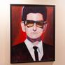 My portrait of Roy Orbison, one of the greatest voices of all time.  Painted in acrylic on a wood panel, this is done in a unique, bold style somewhere between realism and abstract.

Painting comes in a black frame, ready to hang, with a certificate of authenticity signed by the artist.