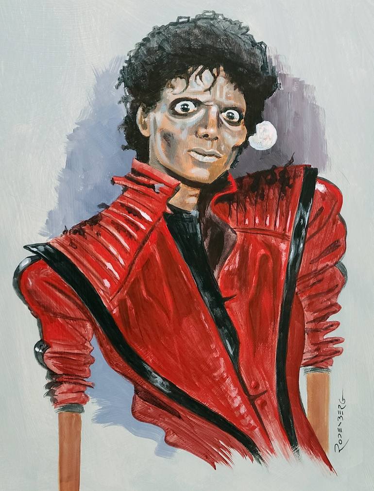Michael Jackson Thriller Painting By Jeff Rodenberg Saatchi Art