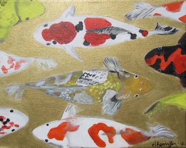 Print of Figurative Fish Paintings by Cortney Harrington