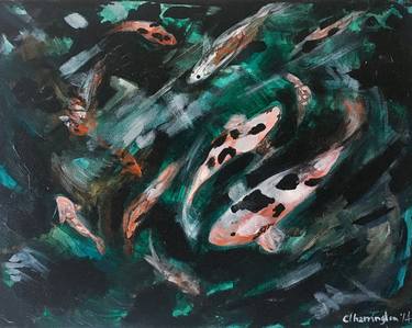 Print of Impressionism Fish Paintings by Cortney Harrington