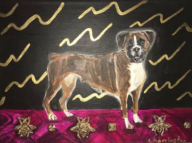 Print of Dogs Paintings by Cortney Harrington