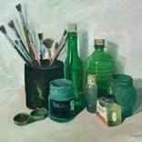 Oil painting meterials by Samir Godinjak