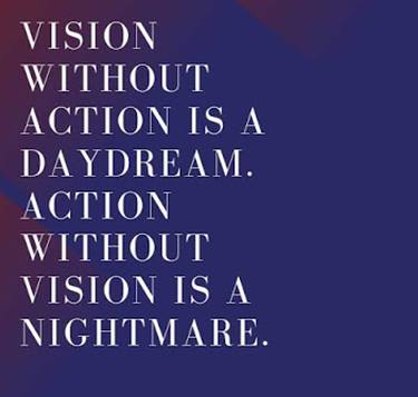 Vision without action is a daydream thumb