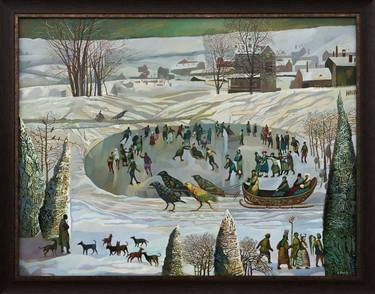 Print of Seasons Paintings by Vyacheslav Lui-ko