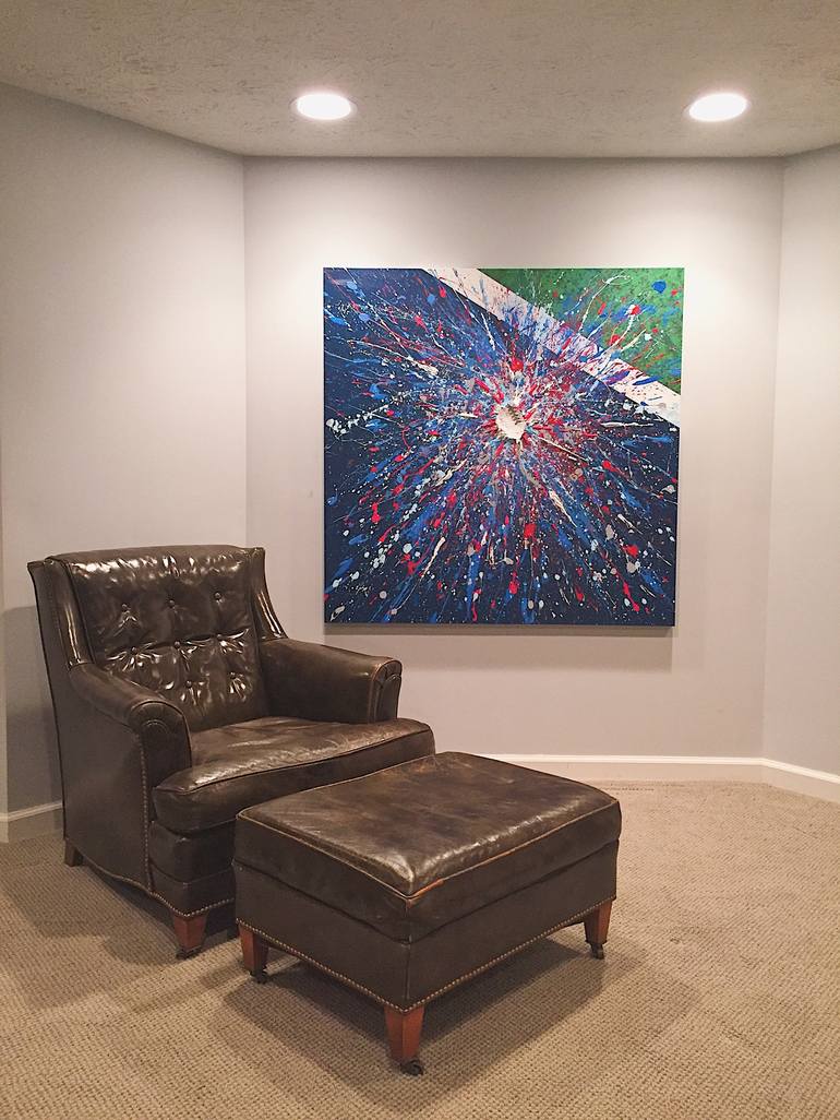 Original Abstract Sports Painting by Patrick Reagan