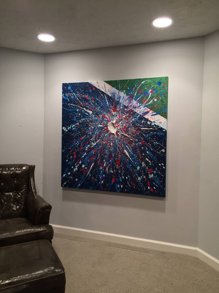 Original Abstract Sports Painting by Patrick Reagan