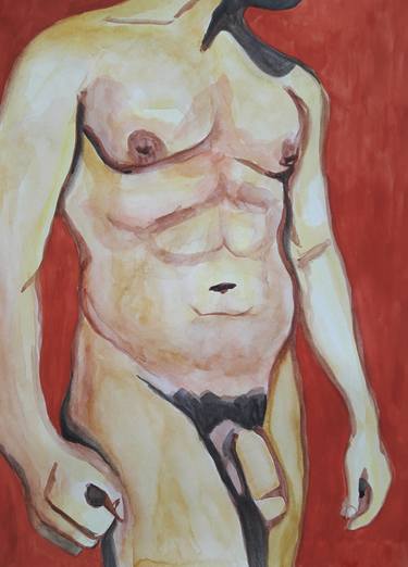 Original Figurative Nude Paintings by Alfredo Andes