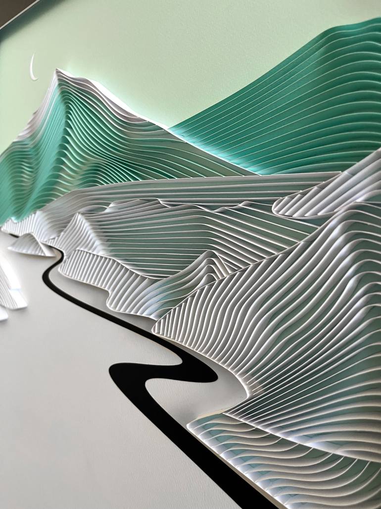 Original Contemporary Landscape Sculpture by Paulina M Johnson