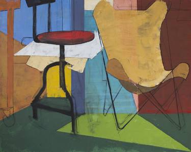 Print of Figurative Interiors Paintings by Anthony Dyke