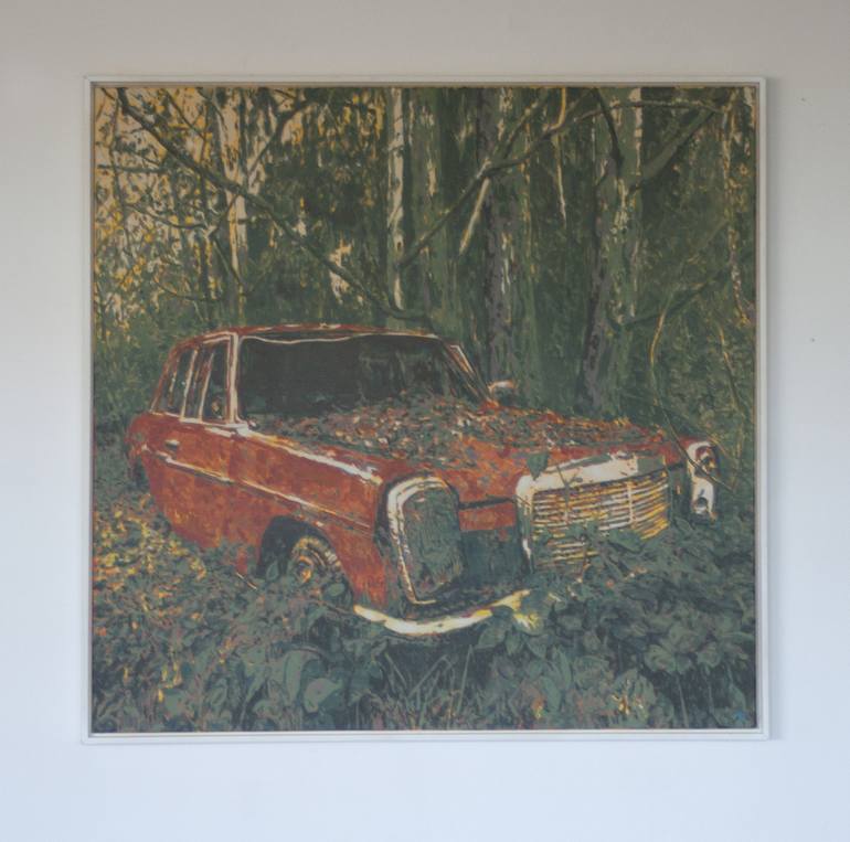 Original Figurative Car Painting by Dimitri Feenstra