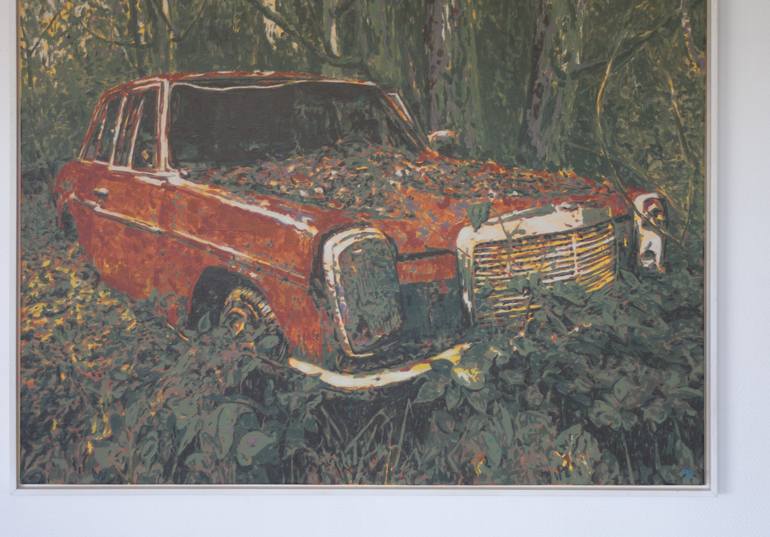 Original Figurative Car Painting by Dimitri Feenstra