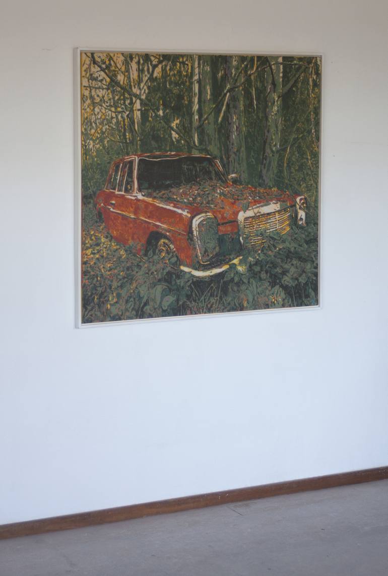 Original Figurative Car Painting by Dimitri Feenstra