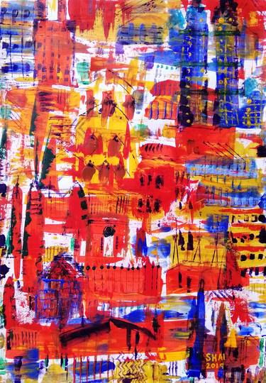 Print of Abstract Paintings by Shailini Salome