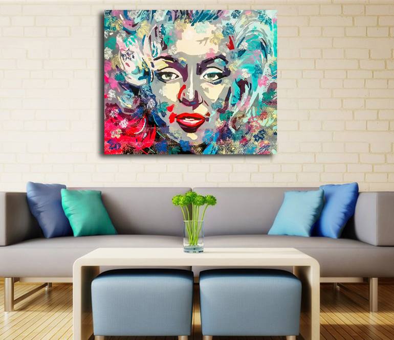 Original Abstract People Painting by Slavomír ĎUroš