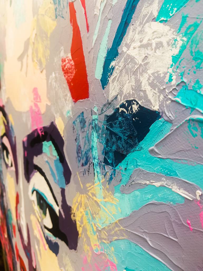 Original Abstract People Painting by Slavomír ĎUroš
