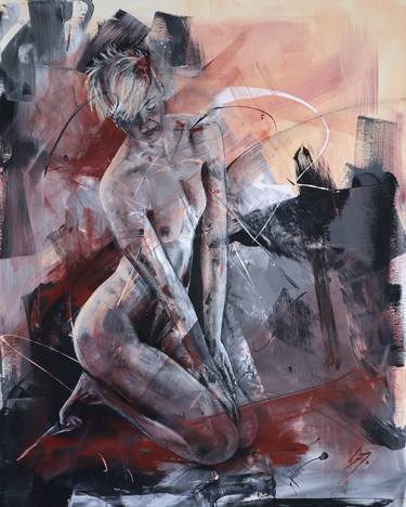 Original Abstract Nude Paintings by Slavomír Ďuroš