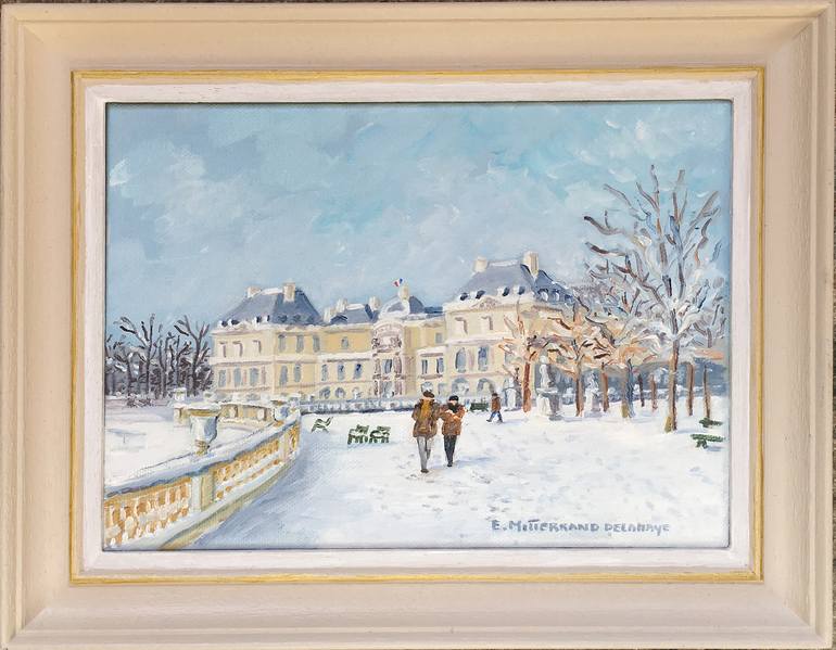 Original Impressionism Cities Painting by Edwige Mitterrand Delahaye