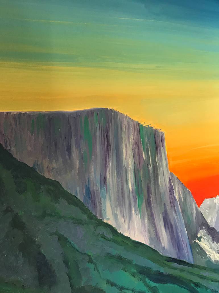 Original Expressionism Landscape Painting by Gaby Molnar