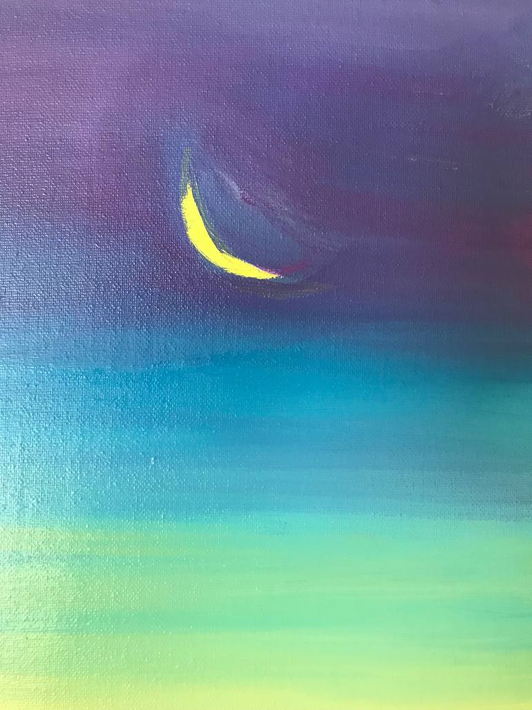 Original Expressionism Landscape Painting by Gaby Molnar