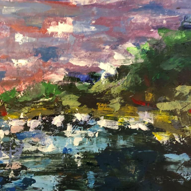 Original Abstract Expressionism Landscape Painting by Paul Hervey-Brookes