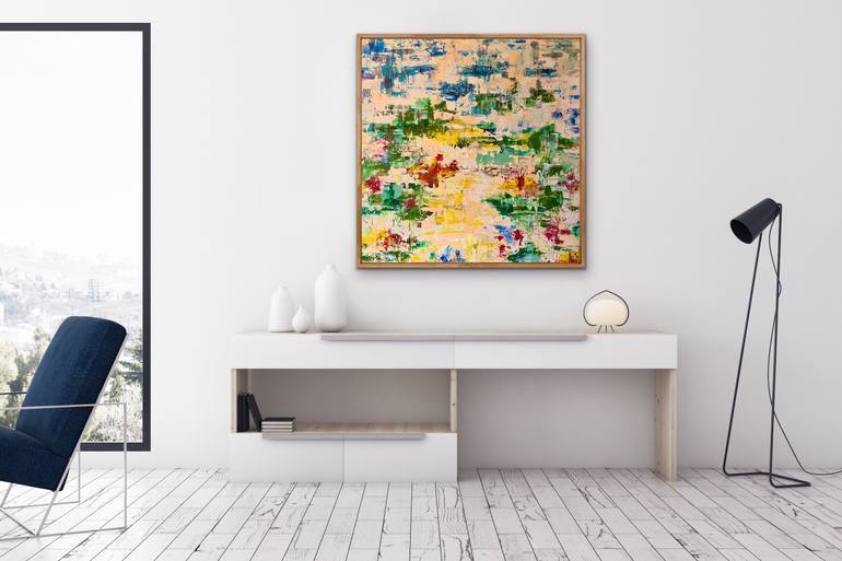 Original Abstract Landscape Painting by Paul Hervey-Brookes