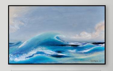 Print of Abstract Seascape Paintings by Even Pangpai
