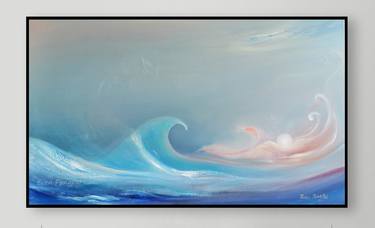 Print of Abstract Seascape Paintings by Even Pangpai