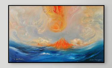 Print of Abstract Seascape Paintings by Even Pangpai