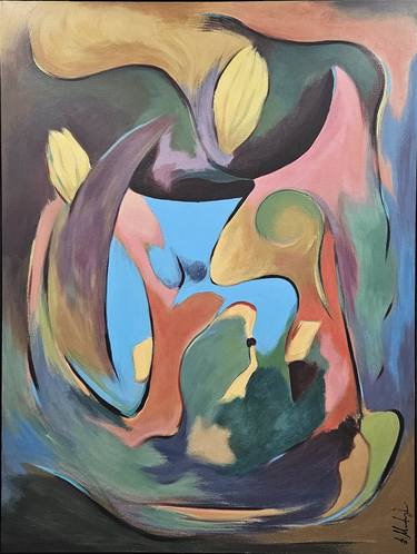 Original Abstract Expressionism Abstract Painting by Dennis Martynyuk