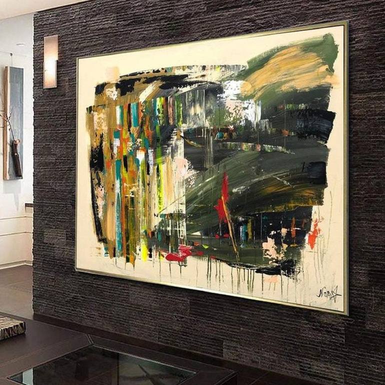 Original Abstract Expressionism Abstract Painting by Olena Kryvonos