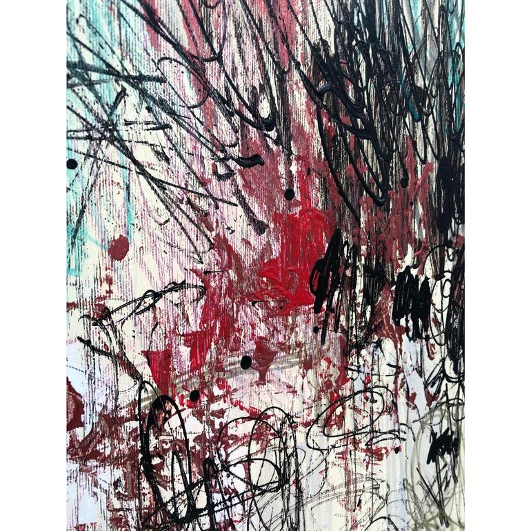 Original Abstract Expressionism Abstract Painting by Olena Kryvonos