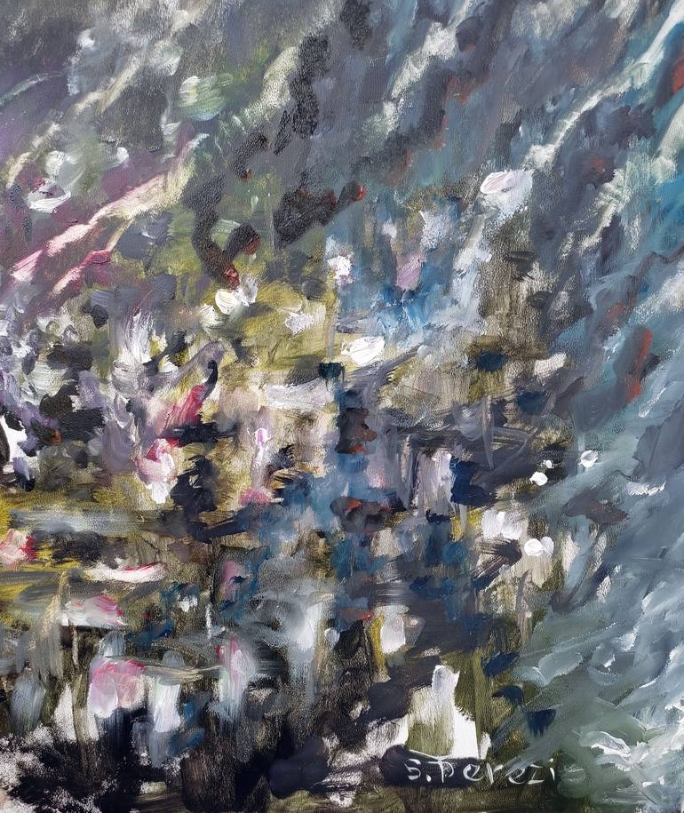 Original Abstract Expressionism Fantasy Painting by Serhiy Berezin