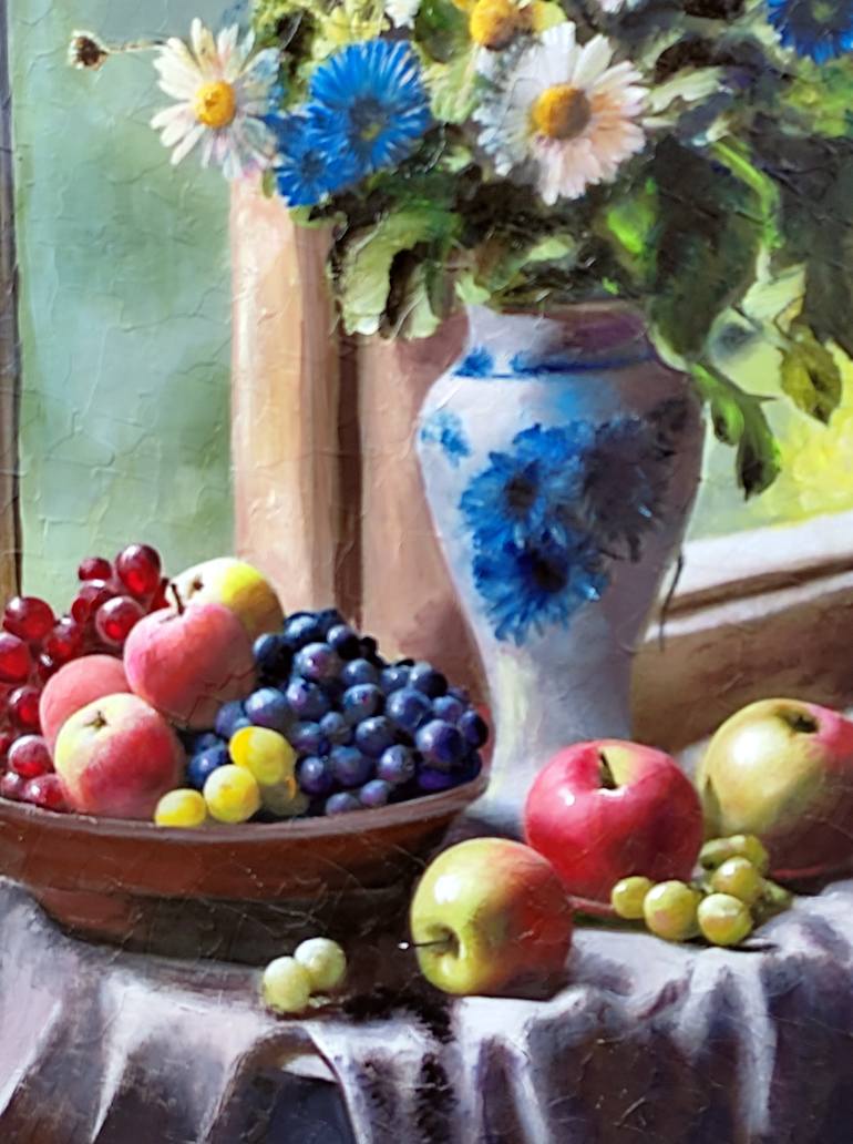 Original Realism Floral Painting by Serhiy Berezin