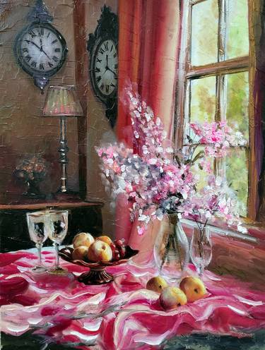 Original Impressionism Floral Painting by Serhiy Berezin