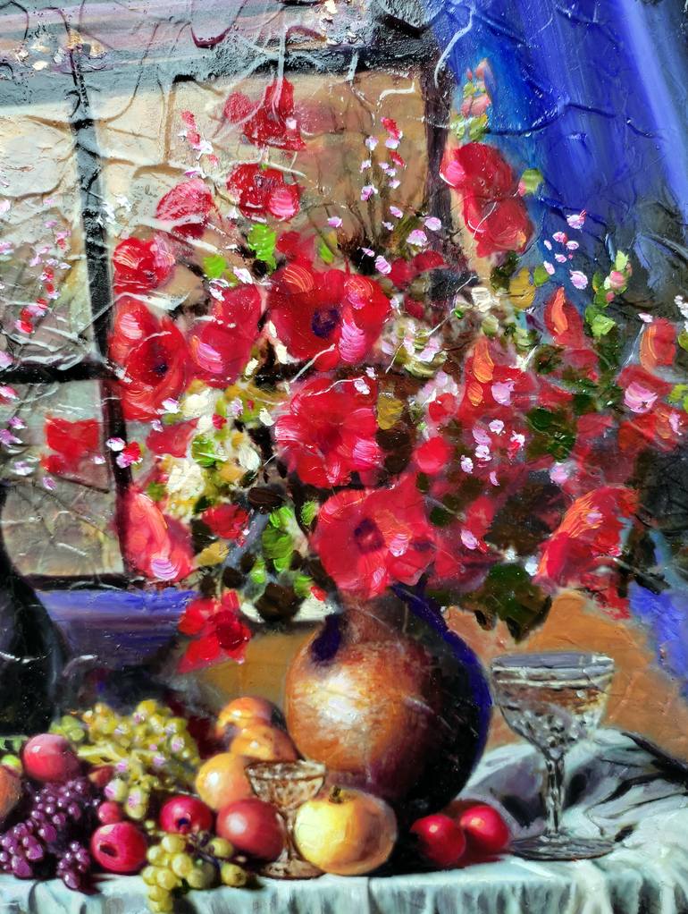 Original Impressionism Still Life Painting by Serhiy Berezin