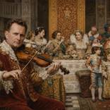 Violinist among the past by SERHIY BEREZIN