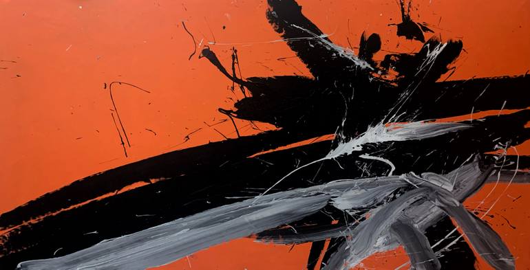 Original Abstract Expressionism Abstract Painting by Rosi Roys