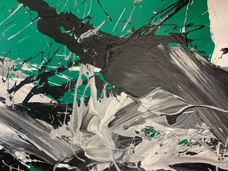 Original Abstract Expressionism Abstract Painting by Rosi Roys